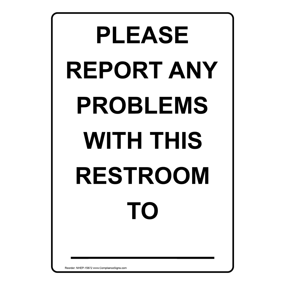 Vertical Sign - Custom - Please Report Any Problems With This