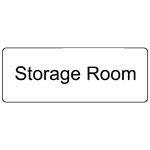 Storage Room Black on White Engraved Sign EGRE-584-BLKonWHT Wayfinding