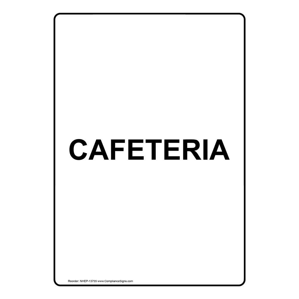 vertical-sign-room-name-cafeteria