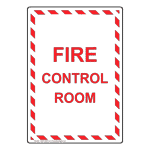 Portrait Fire Control Room Sign NHEP-9460