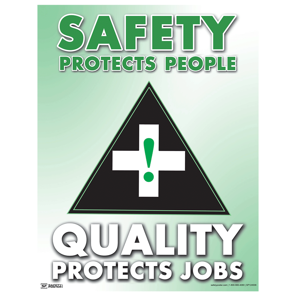 Safety Poster Safety Protects People CS556029