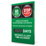 Go Be Safe Stop Accidents ___ Days Without A Lost Time Accident Digital Scoreboard CS984617