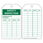 Safety Inspection Equipment Id Location Date Safety Tag CS753513