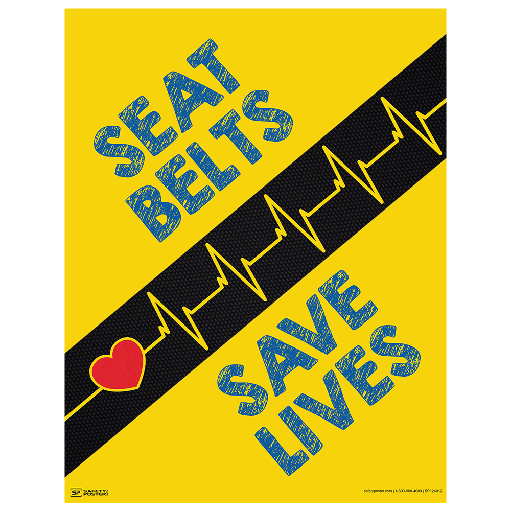 Safety Poster Seat Belts Save Lives Cs810908