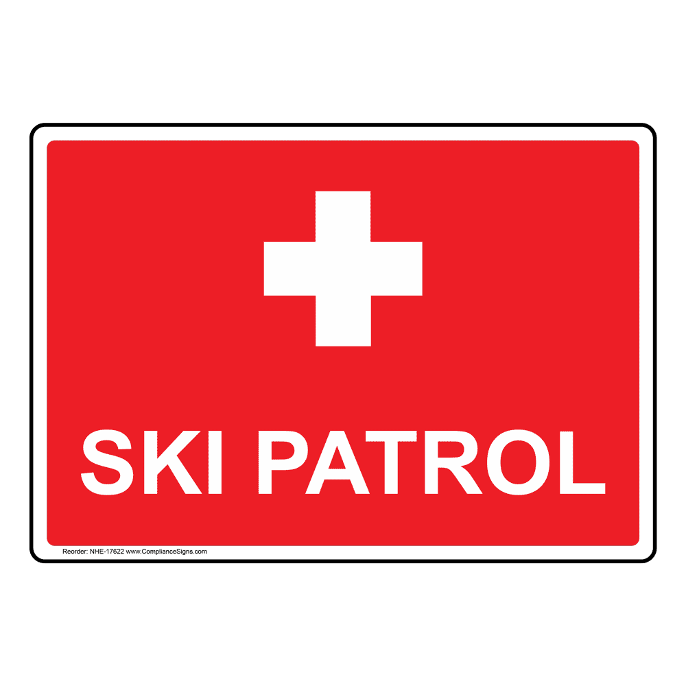 Recreation Skiing Sign - Ski Patrol