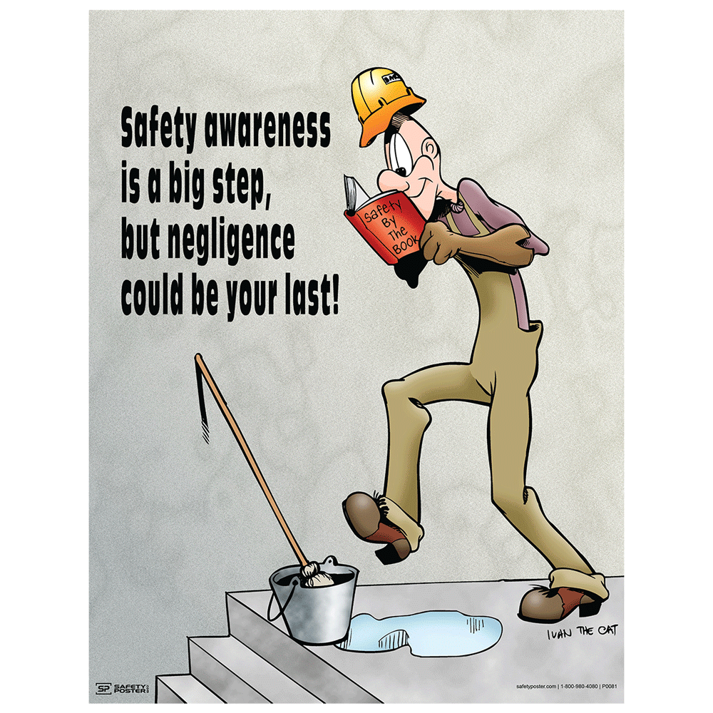 Safety Poster - Safety Awareness Is A Big Step - CS973339
