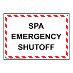 Spa Emergency Shutoff Sign NHE-34034_WRSTR