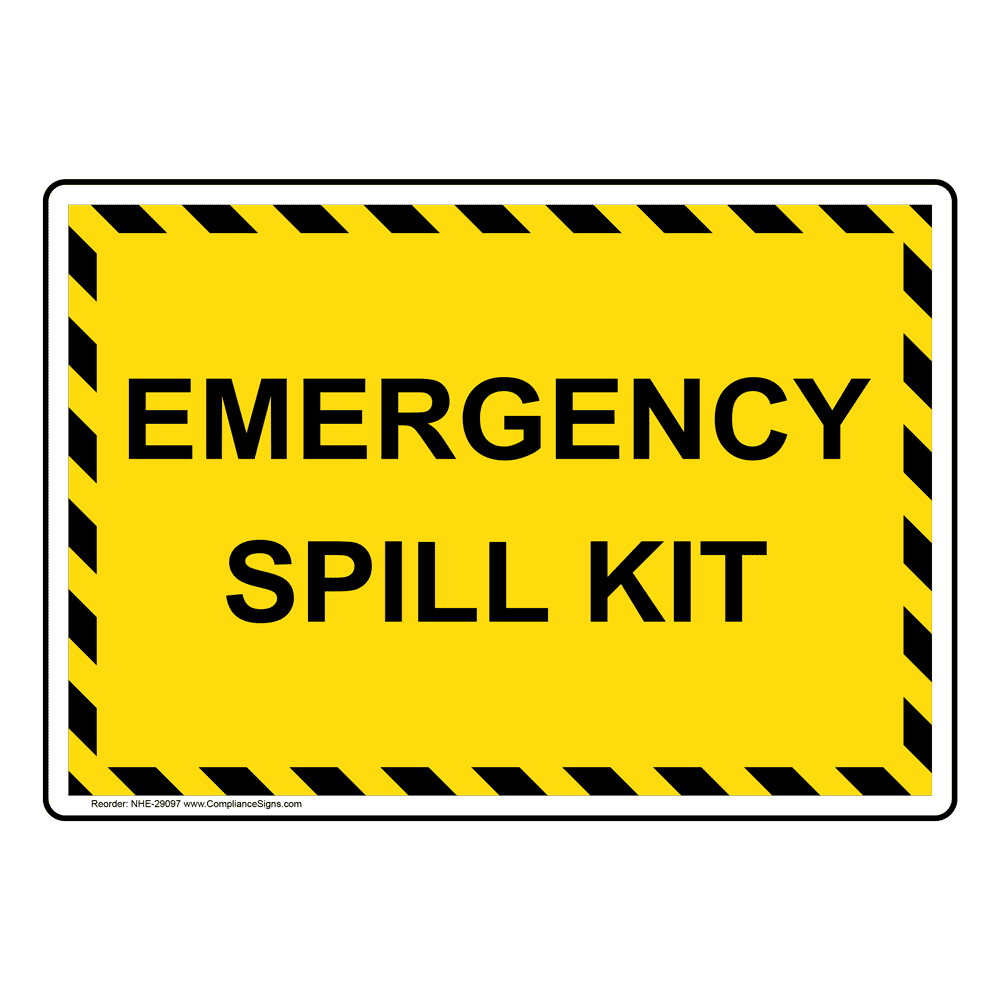 Emergency Signs SPILL KIT 