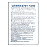 San Antonio Swimming Pool Rules Sign NHE-50769-San Antonio