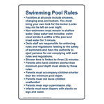 San Francisco Swimming Pool Rules Sign NHE-50773-San Francisco