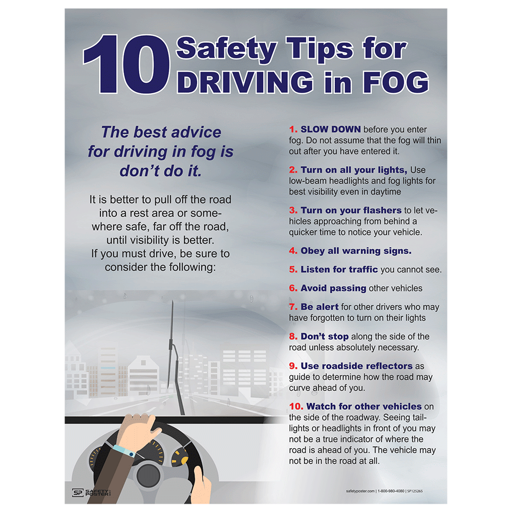 When driving in fog you should remember these tips