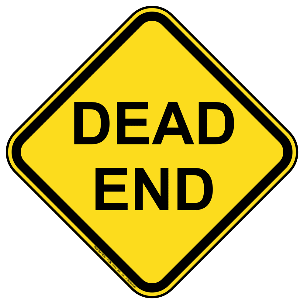 26 Metal Dead End Sign Decoration