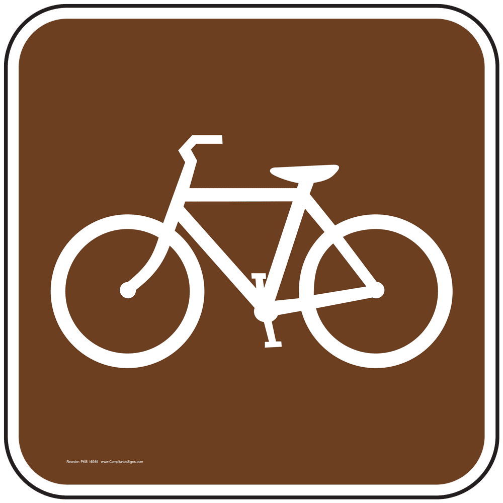 Bike Warning Sign No Mountain Bike Sign Robust Bicycle Sign NO BIKES SIGN 