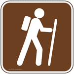 Hiking Symbol Sign PKE-17206 Recreation