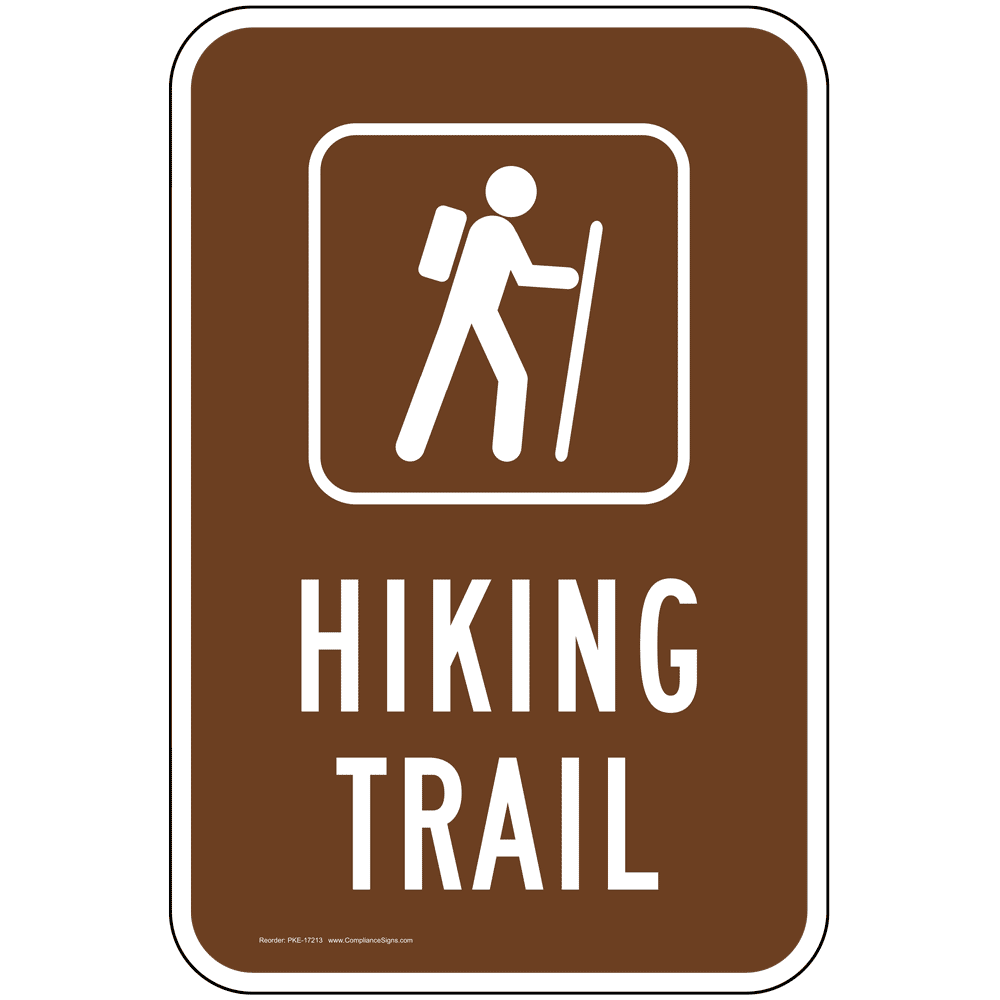 hiking trail sign clip art