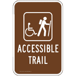 Accessible Trail Sign PKE-17218 Recreation