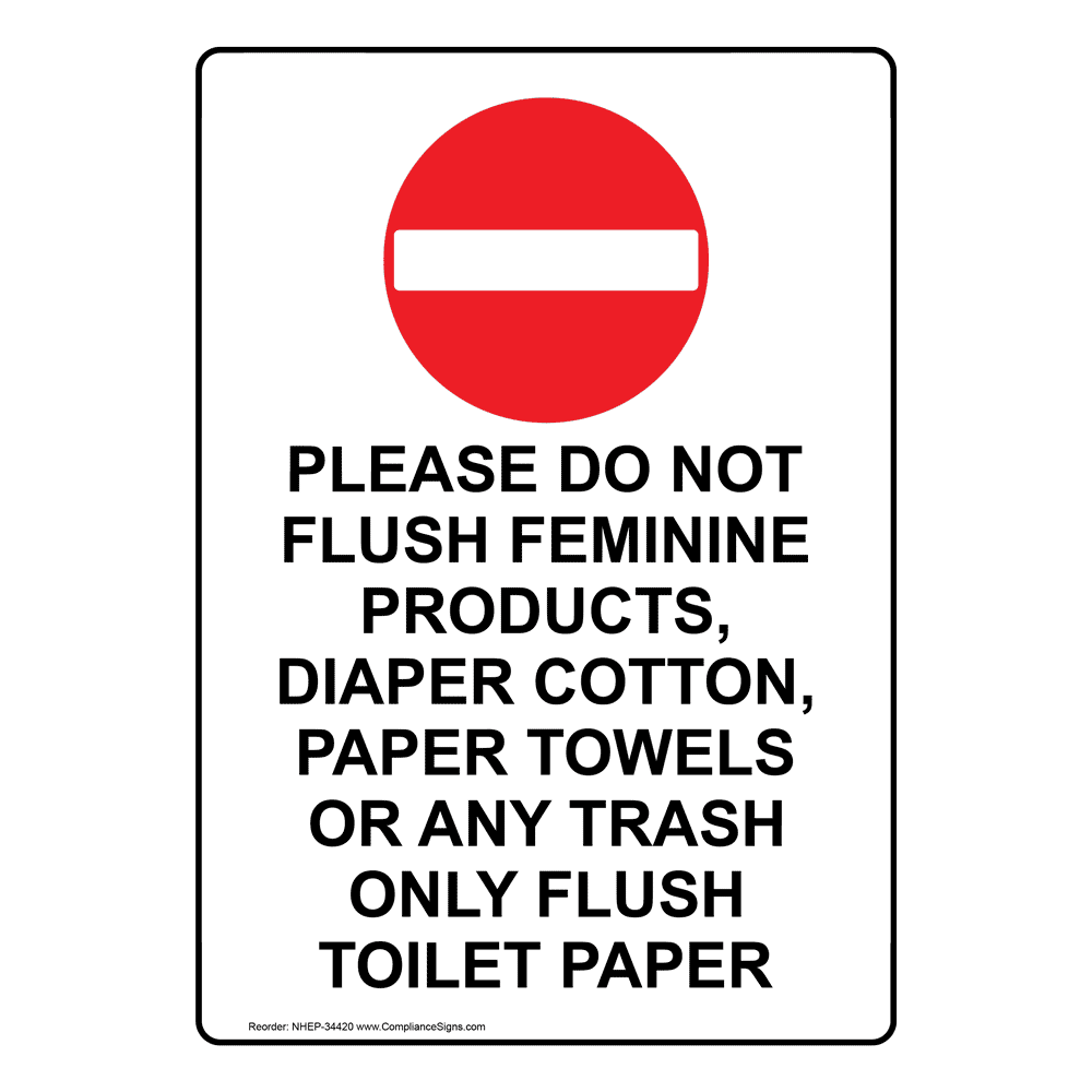 White Trash Only Sign With Symbol - 6 Sizes