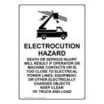 Portrait Electrocution Hazard Death Sign NHEP-18241 Transportation