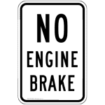 No Engine Brake Sign PKE-18691 Transportation