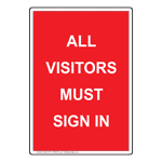 Portrait All Visitors Must Sign In Sign NHEP-34772_RWSTR