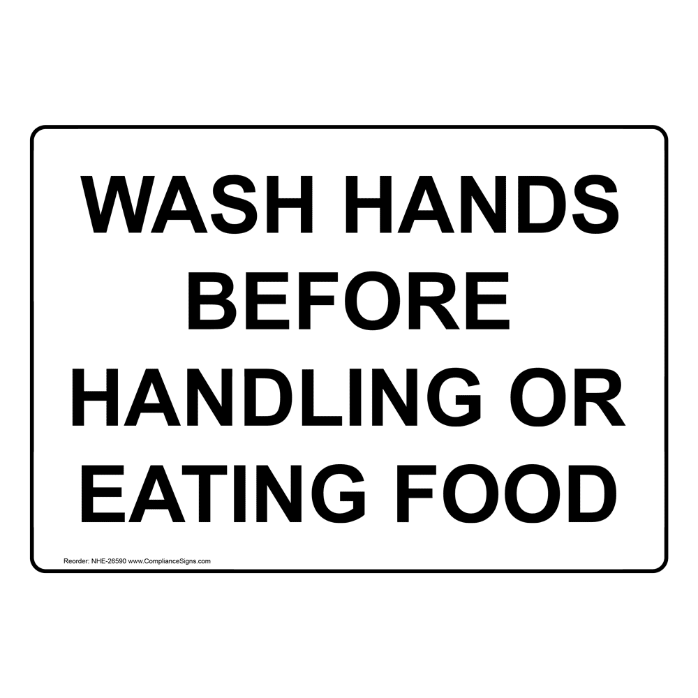 washing hands before eating