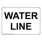 Water Line Sign NHE-36800