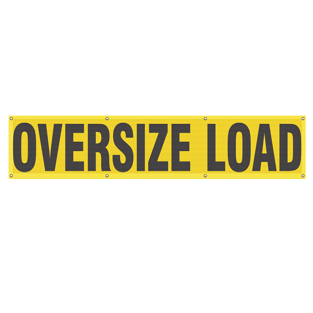 Oversize Load Banner - Truck - Trailer Sign - Sturdy Mesh - CS890345