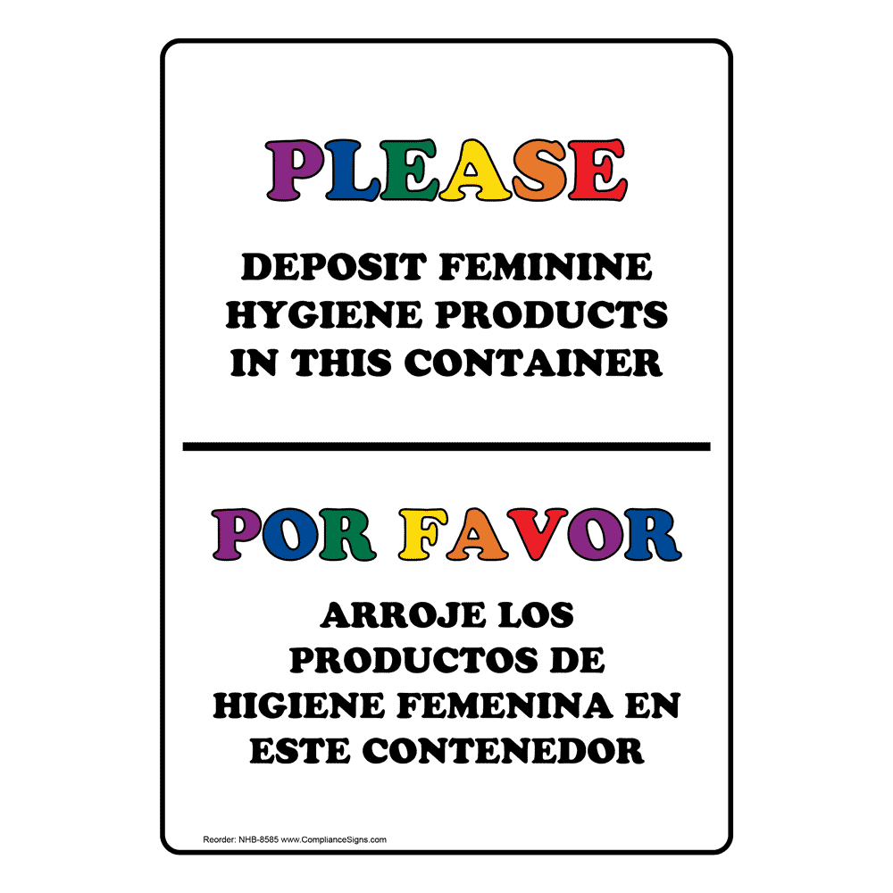 bilingual-sign-deposit-feminine-hygiene-products-in-container