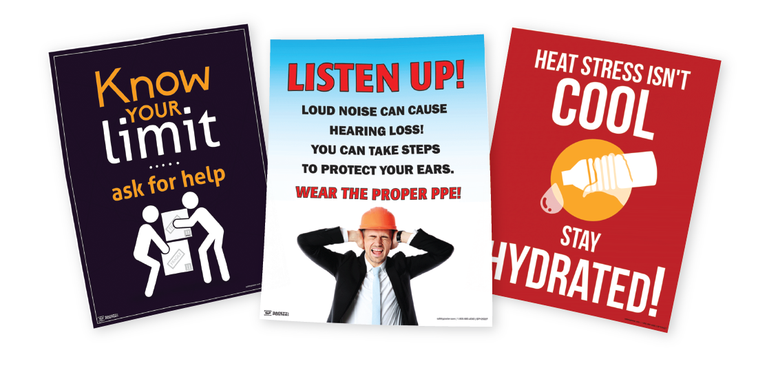 Workplace safety posters