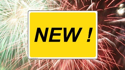 New safety sign on a fireworks background