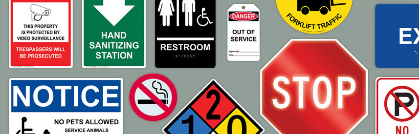 Varied Safety Signs