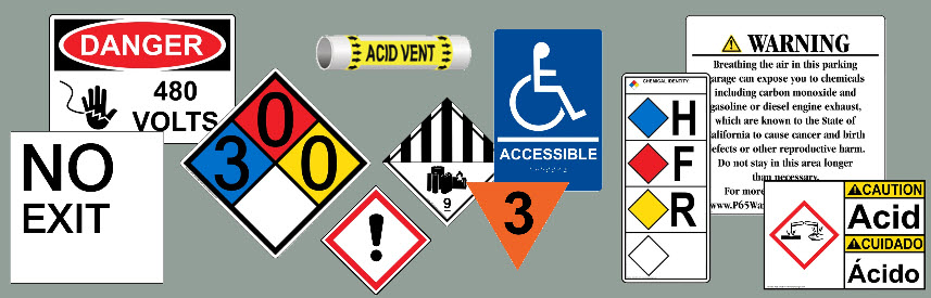 Signs for Varied Safety Standards